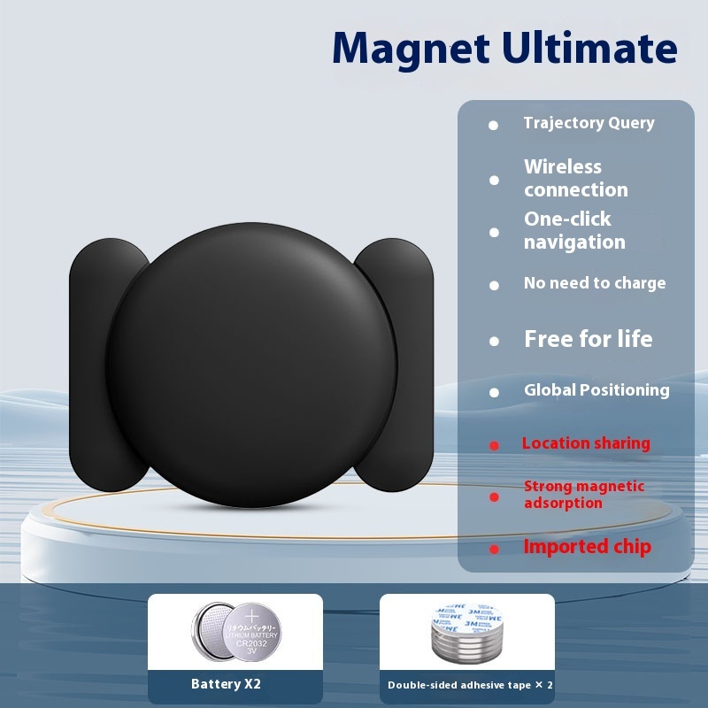 IOS car locator AirTag magnetic GPS tracker Mini motorcycle bike no charging