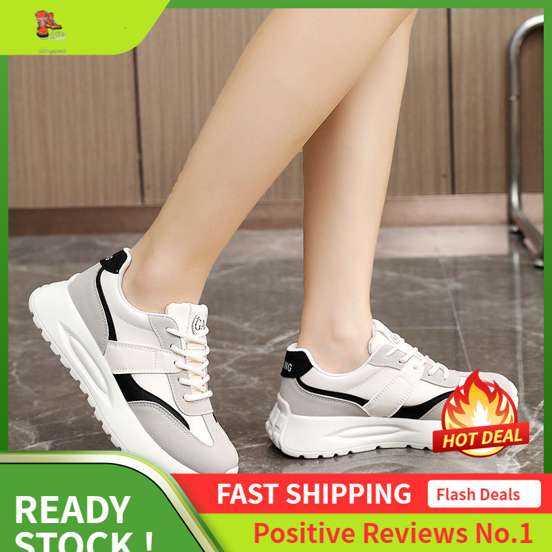 Ddmysports Y Little White Trendy Summer And Autumn Versatile Women S Breathable Student Casual Sports Eight Increasing Shoes OUTDOOR