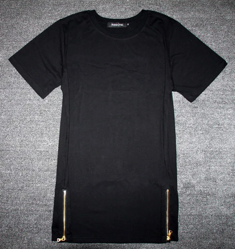 2024 MRMT Clothing Mens Long T Shirt Hip Hop Longline TShirt For Male Tshirt Zipper Man Leisure Shirts 240823