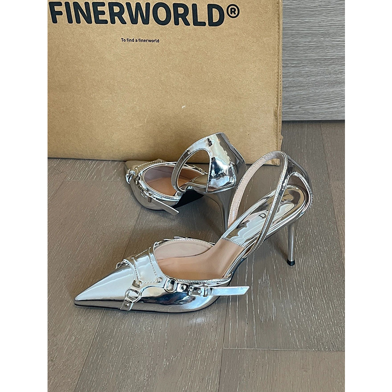 Women Shoes High Heels Point Sier Close Toe New Design Trendy Fashion fashion