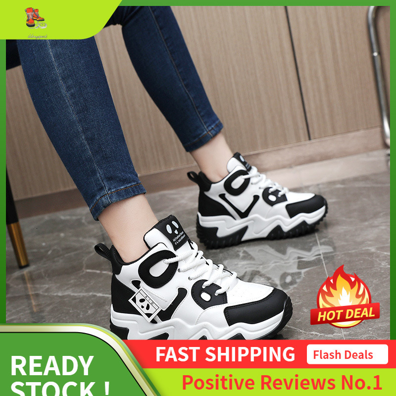 Ddmysports JC Elevated Panda Pattern Dad Korean Edition Sports New Colored Autumn Winter Casual Shoes For Women OUTDOOR