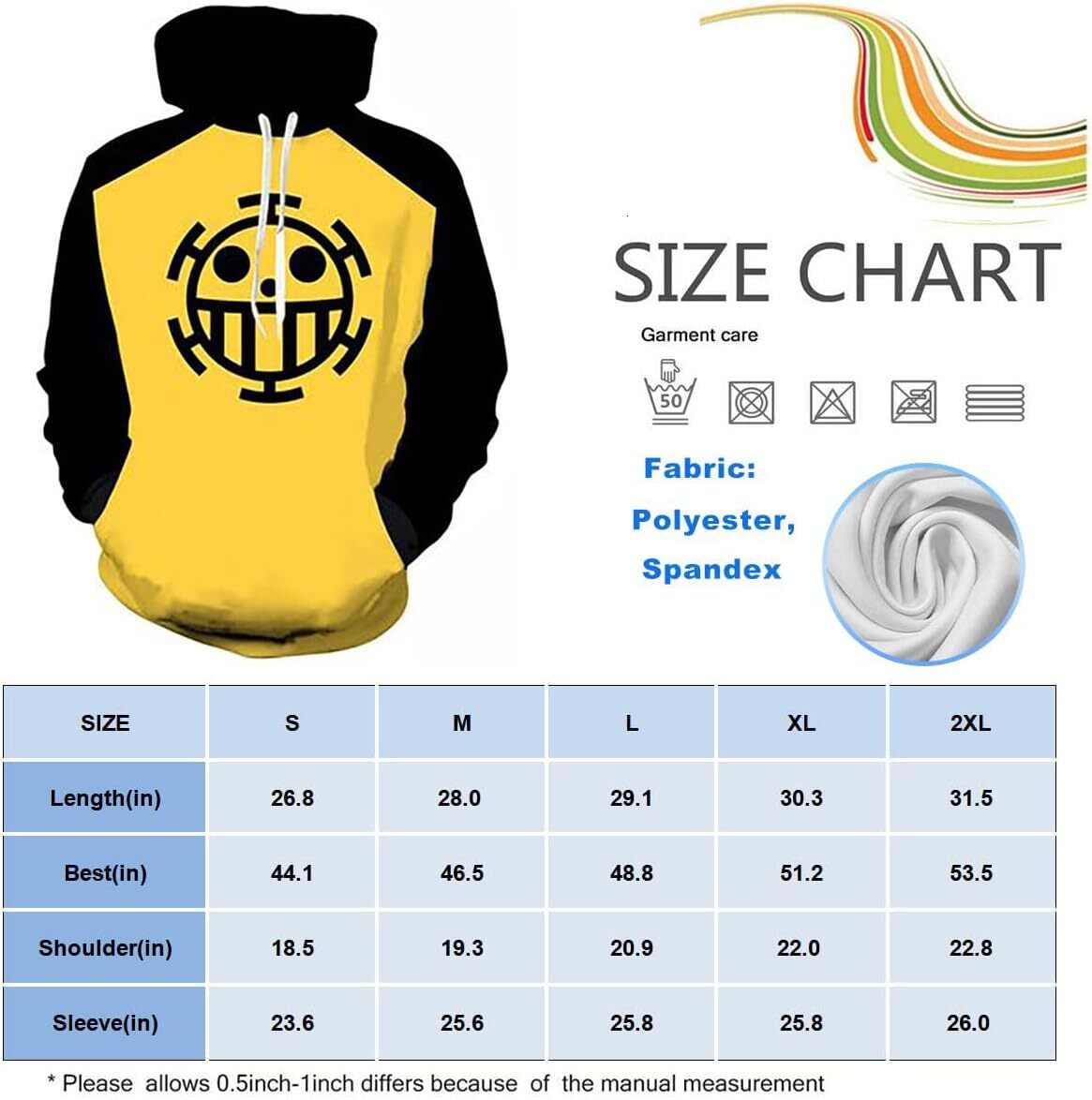 Hoodie For Mens Womens Anime Trafalgar Law Hoodies Luffy Hooded Sweatshirt Cosplay Costume Graphic Sweatshirt Pullover Long Sleeve Free shipping