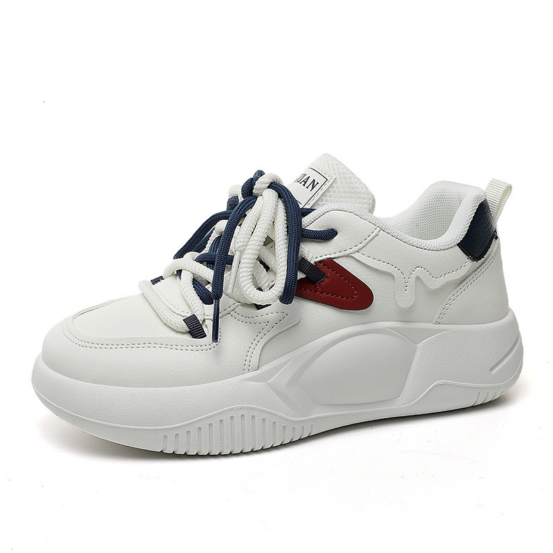 Ddmysports K New Women S Color Block Autumn Increase Thick Sole Cross Tie Casual Board Shoes Student Fashion OUTDOOR