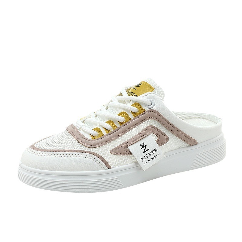 Ddmysports YQ New Alf Drag Summer Trendy Mesh Color Blocked Breathable Thick Bottom Casual Eight Increasing Board Shoes Slippers OUTDOOR