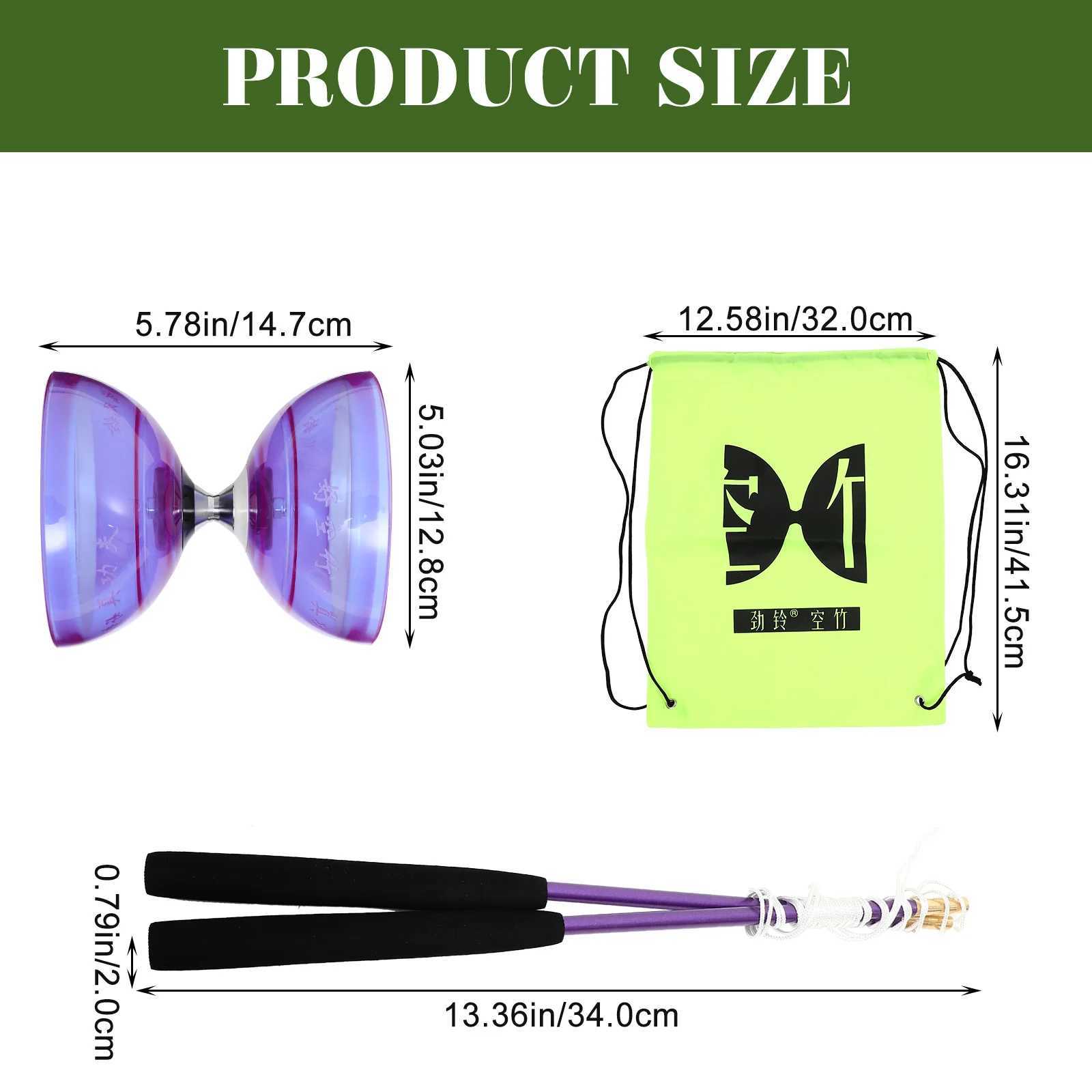 Diabolo childrens toys professional juggling Yo Tpu bearings classic elderly W240827