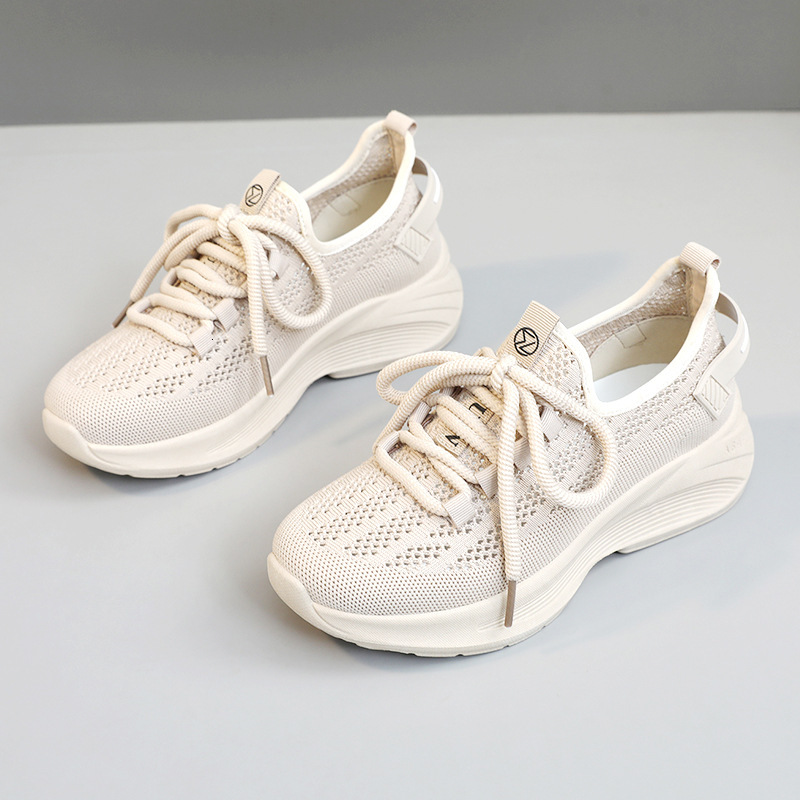 Ddmysports VRD New Women In Summer Fly Woven Sports Leisure S Shoes With Height Increasing And Breathable Mesh Fabric For Running OUTDOOR