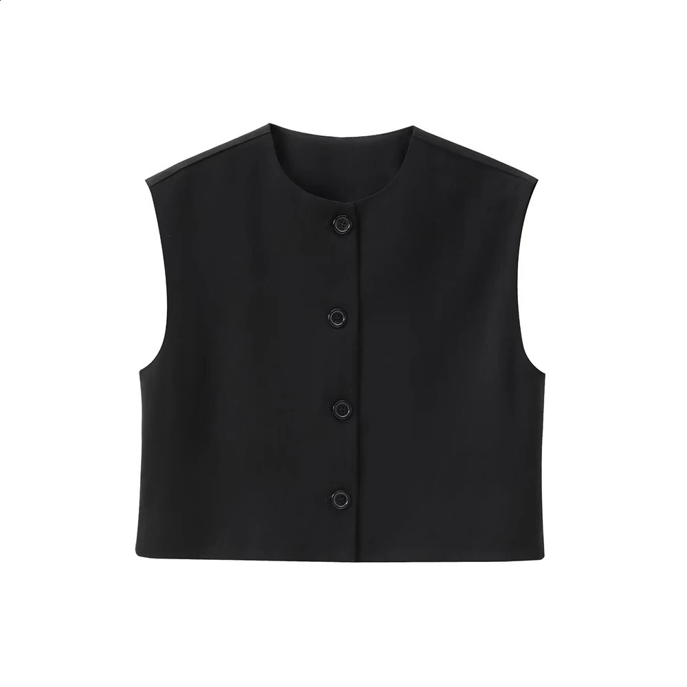 Aoaiys womens red vest summer sleeveless cut top single chest fashion vest O-neck casual womens fashion vest 240828