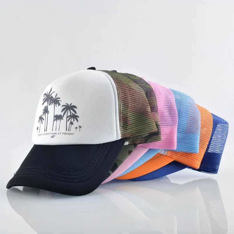 Trees Mesh Baseball Cap Summer Outdoor Snapback Sport Hats for Men Wen Fashion Trucker Caps Hip Hop Skateboard Casquette X250704