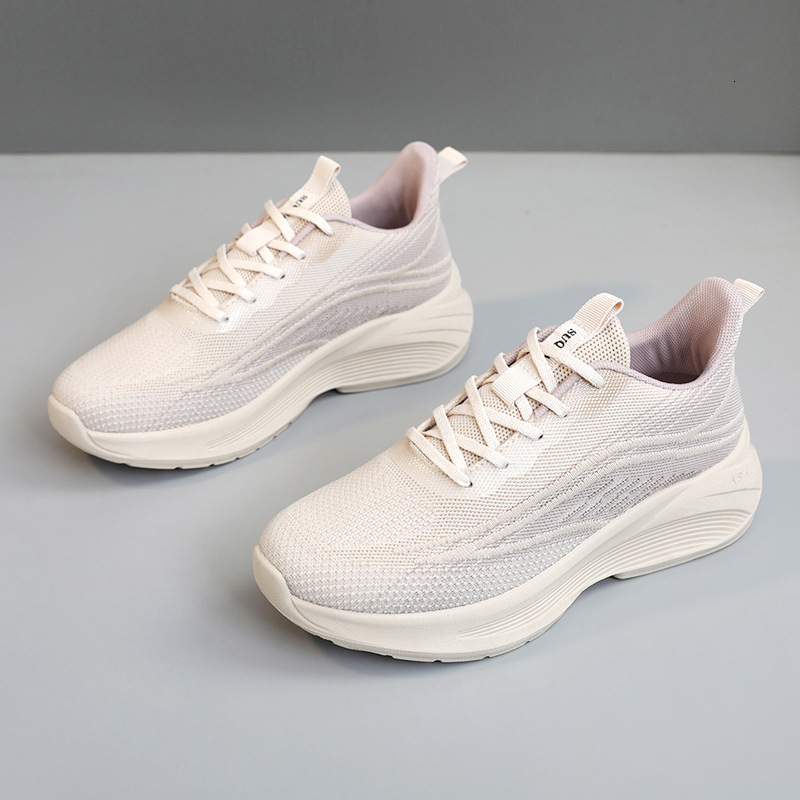 Ddmysports VRD New Summer Fly Woven Casual Women S Height Increasing Breathable Sports Running Shoes Trendy OUTDOOR