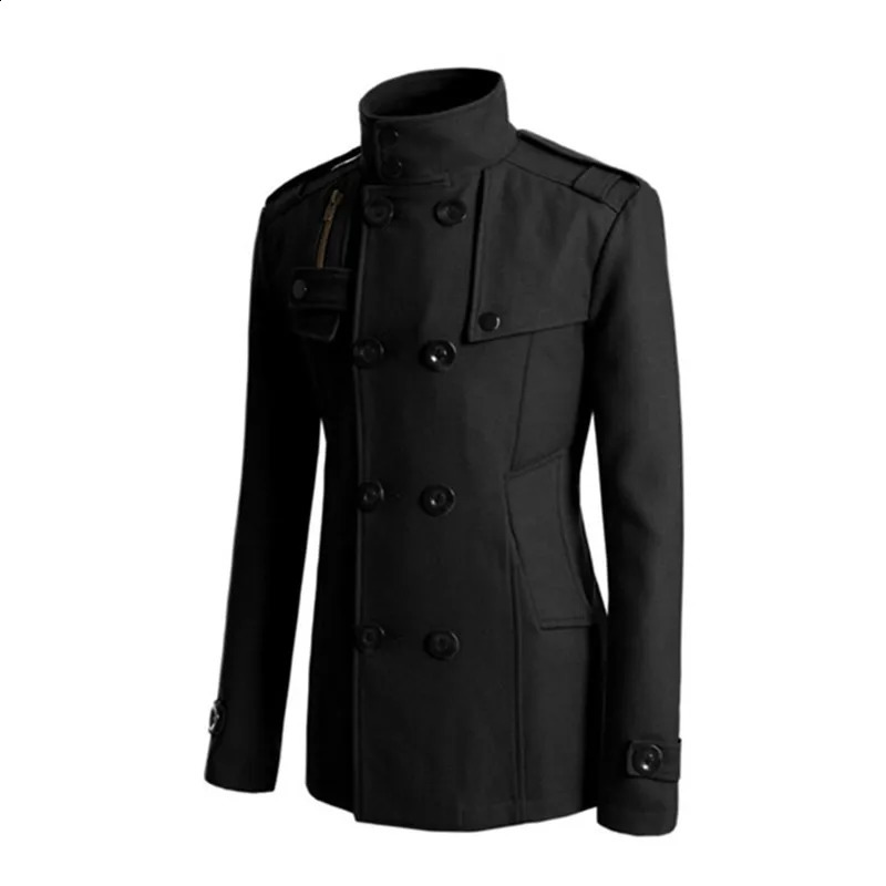MRMT Mens Wool Coat Long Windproof Outdoor Casual Clothing 240827