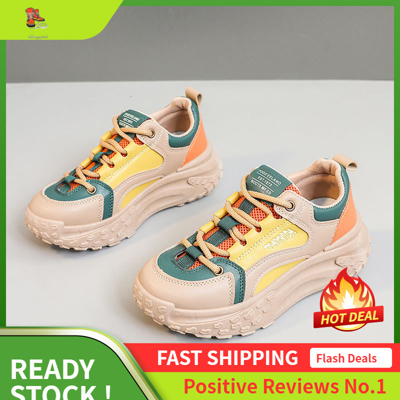Ddmysports KT New Minimalist Women S Autumn Korean Version Breathable Sports Height Increasing Thick Soled Board Casual Shoes For Students OUTDOOR