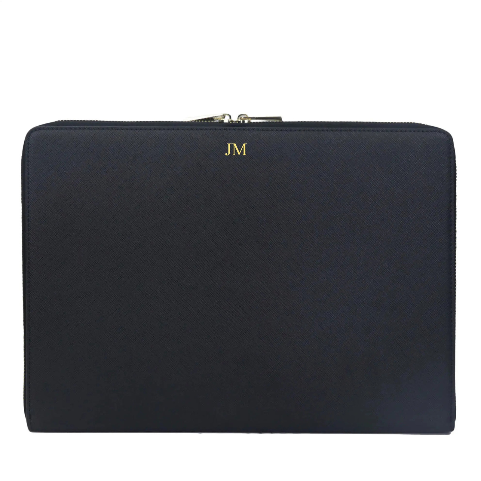 Customized Saffiano PU Leather Laptop Sleeve Bag for 13 Travel Computer Pouch Unisex Protective Cover Mac 240827