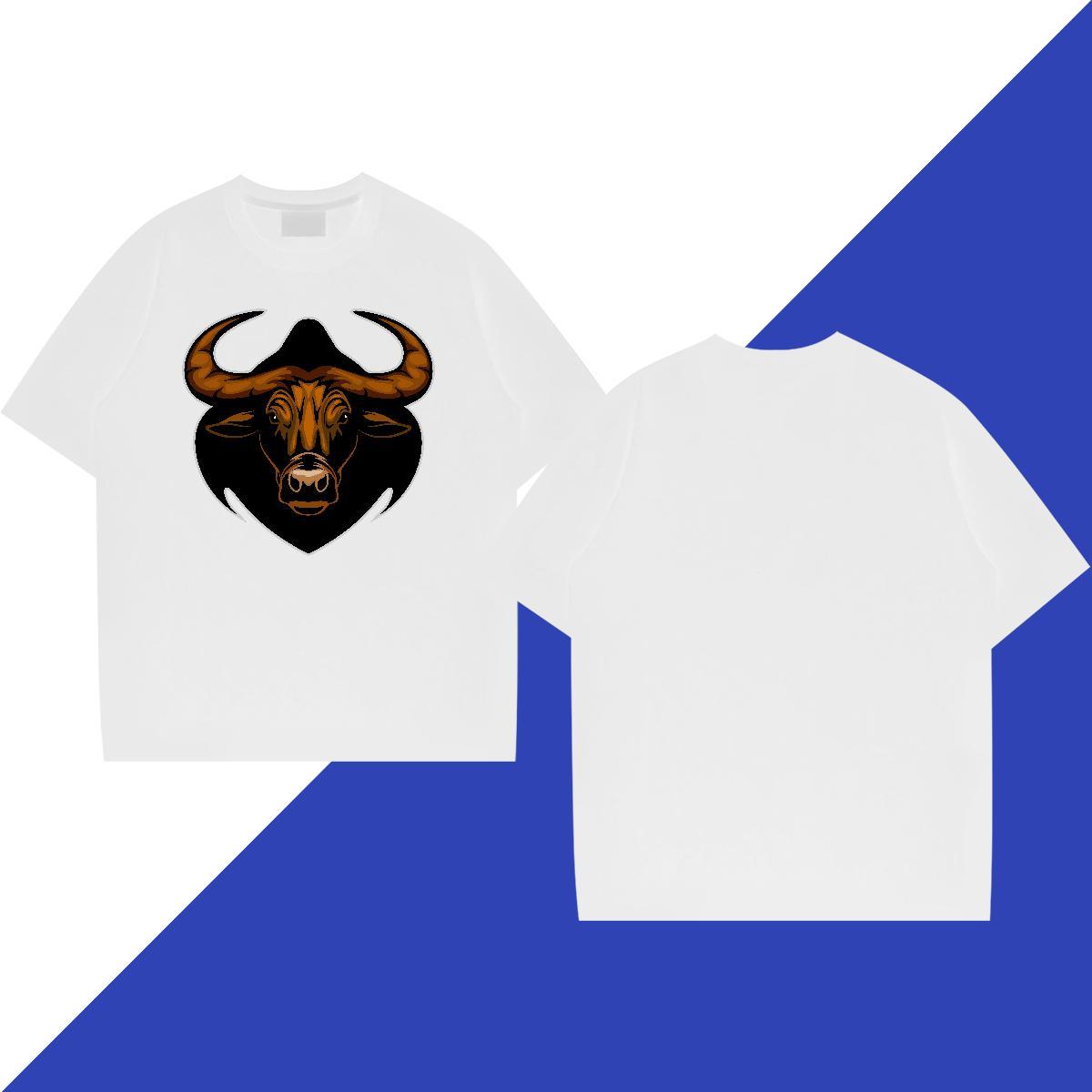 New Arrival T Shirts Home Outdoor Cool Design Mens Tshirts Short Sleeve Soft Clothings bull Asian Size 230g Pure Cotton