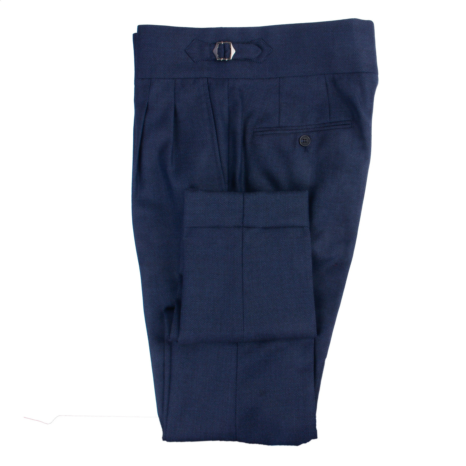 Fashion Italian Style Custom Set Pants Custom Trouser Navy Nail Head High Waist Naples Trouser Extended Label 240828