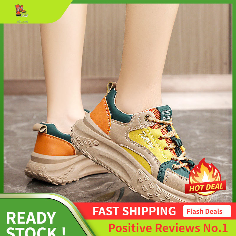 Ddmysports KT New Minimalist Women S Autumn Korean Version Breathable Sports Height Increasing Thick Soled Board Casual Shoes For Students OUTDOOR