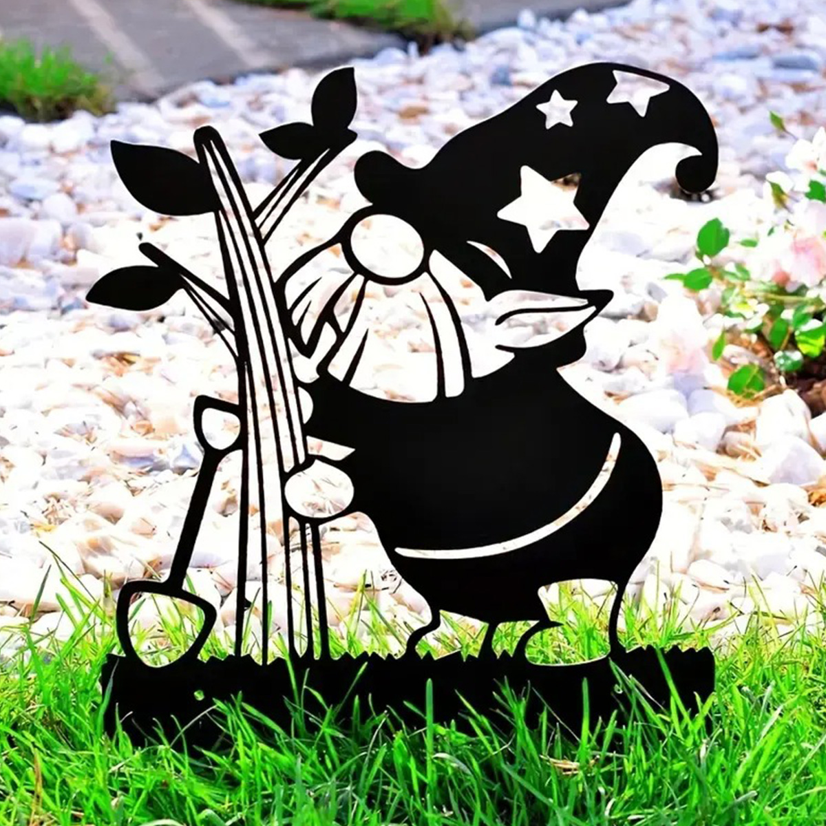 Gnome Metal Decorative Garden Gnome Metal Patio Art Lovely Gnome Patio Decorations