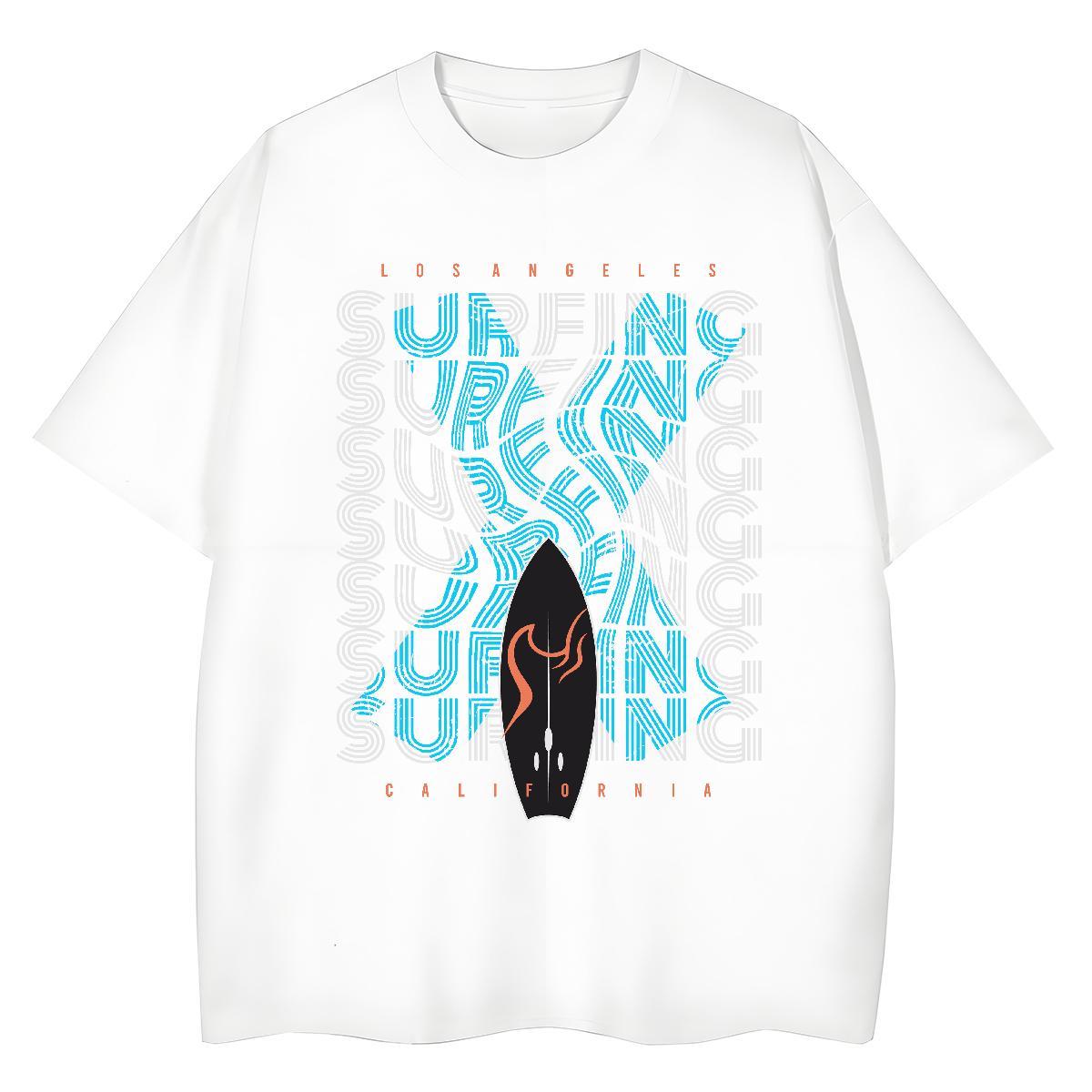 Unisex Women Tshirts 230g Cotton letter Sports Casual T Shirts Women Short sleeve Soft Custom Cartoon Clothes Shirt