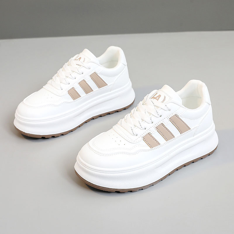 Ddmysports ZY New Breathable White Summer And Autumn Casual Thick Soled Board Shoes Increase Eight Wear Resistant Korean Edition OUTDOOR