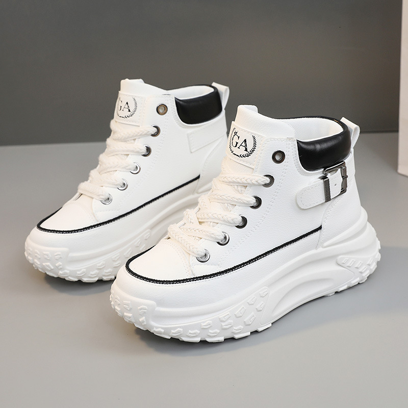 Ddmysports Y New Colored Women S Autumn Mid Top Breathable Elevated Thick Sole Sports And Casual Small Fragrant Shoes OUTDOOR