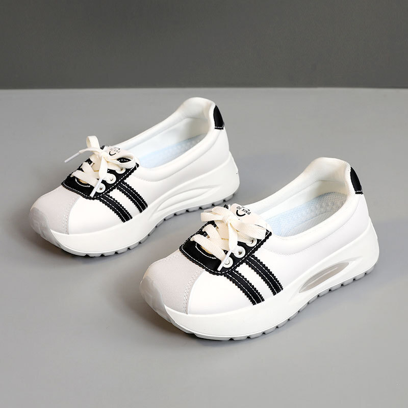 Ddmysports Q Little White Trendy Spring And Summer Versatile Women S Student Casual Breathable Eight Increasing Sports Shoes OUTDOOR