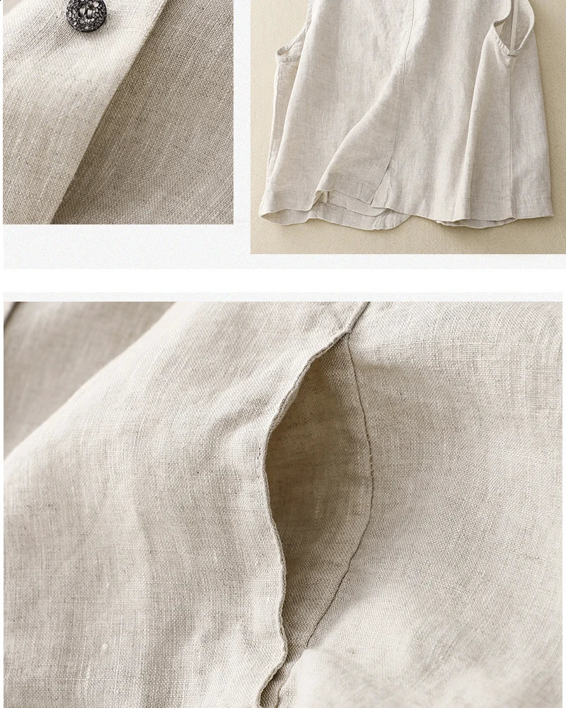 Solid color irregular sleeveless waistband for women Korean style n feels loose and elegant casual vest 240828