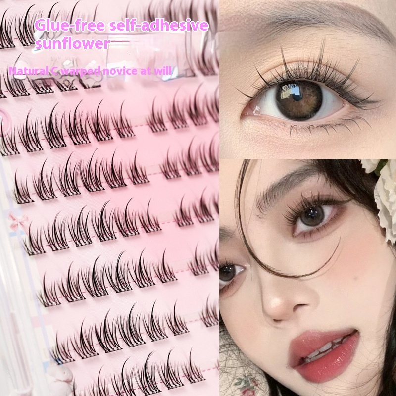 Large Capacity Xixi Suower Manga Lashes - Easy Application with No Glue Required