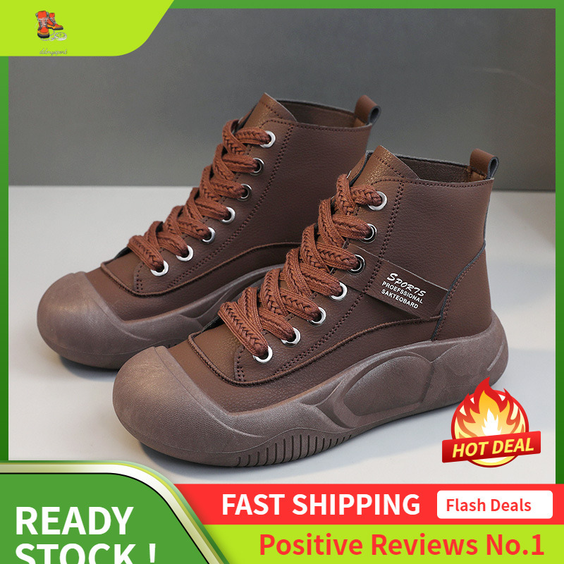 Ddmysports FL New Casual Shoes Spring And Autumn Mid Top Breathable Cute Internet Celebrity Eight Increasing Thick Bottom Sports OUTDOOR
