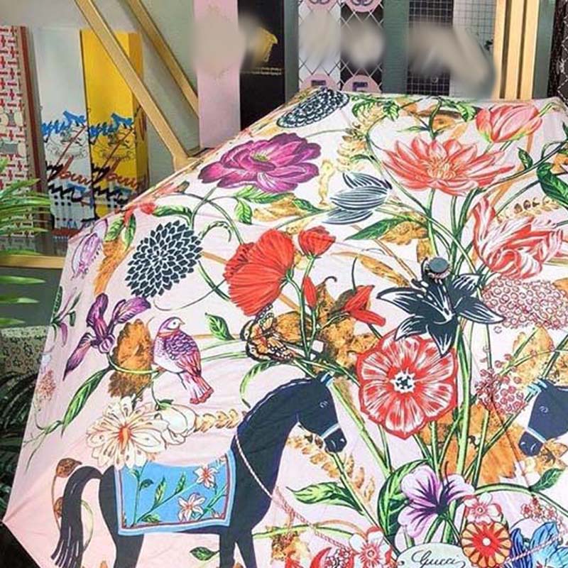Designer Sunshade Umbrellas Cartoon Folding Dual Use Umbrella Mens Womens Trendy Brand Graffiti -12 Super Cute Pattern DPD24082815
