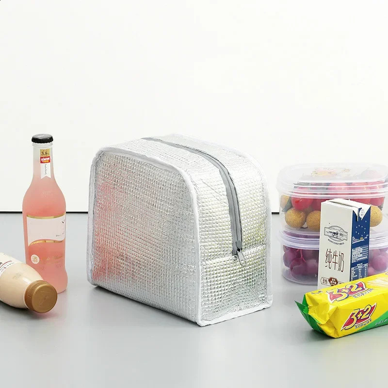 Functional Pattern Cooler Lunch Box Portable Insulated Canvas Bag Thermal Food Picnic Bags For Women Kids y240903