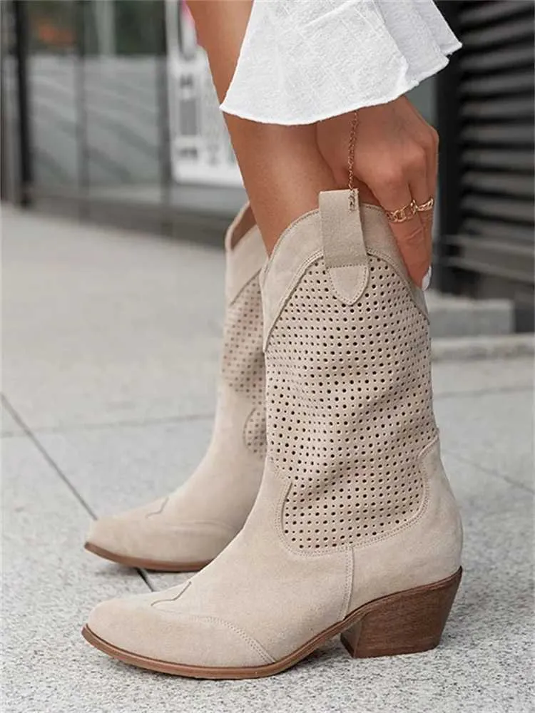 2024 Winter Ankle Boots Designer Fashion High Heel Shoes Burnt wer Suede Low Sleeve Womens Boot Trend H240621