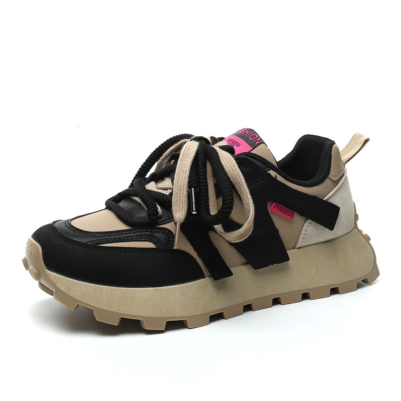 Ddmysports G New Small Fragrant Wind Women S Spring And Autumn Letters Breathable Comfortable Elevated Thick Sole Sports Shoes Casual OUTDOOR