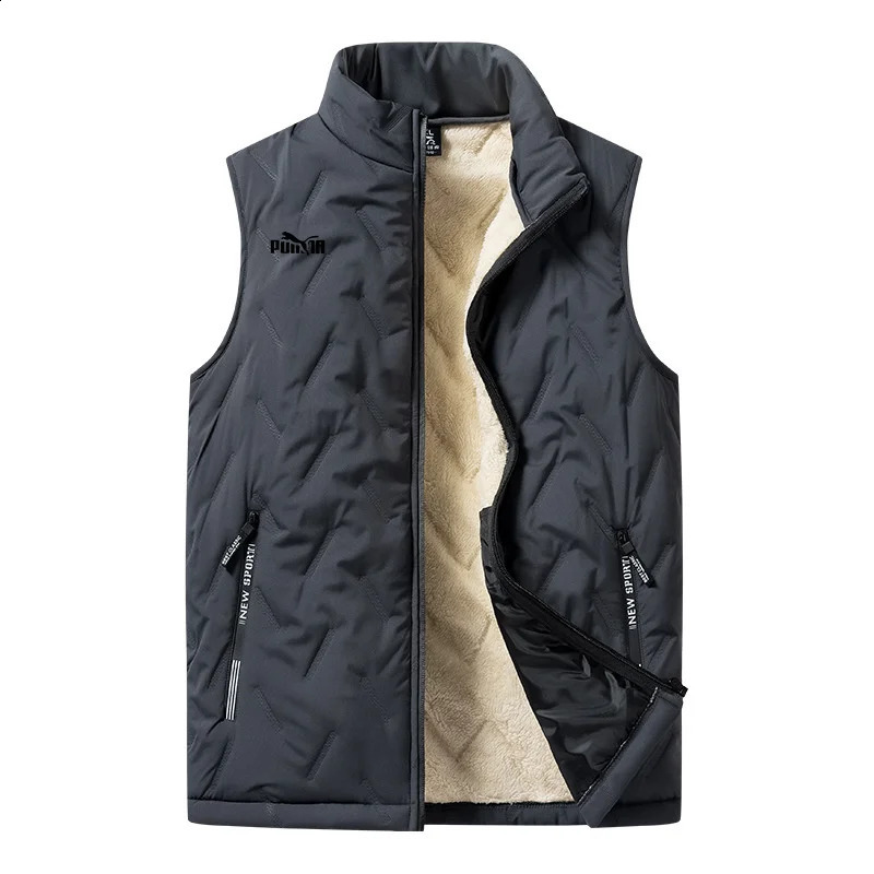Mens vest windproof mens jacket sleeveless winter casual down w240827