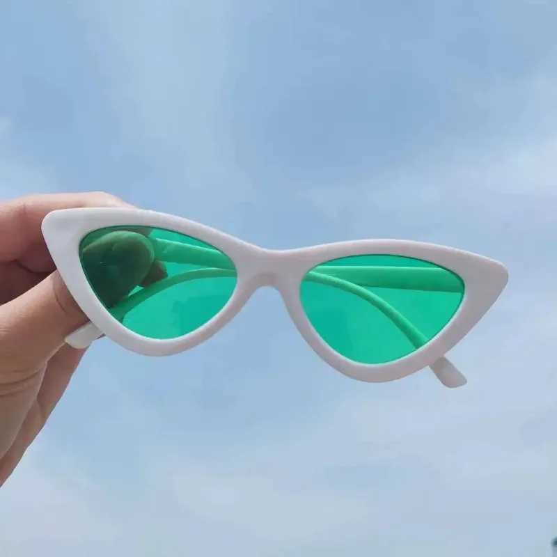 Retro Vintage Cateye Sunes Wen Sexy Cat Eyes Sun es Brand Designer Fem Ocos De Sol Color Glasses X2412251