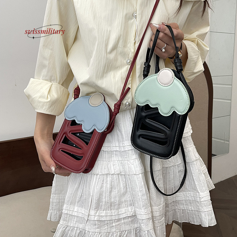 Swissmilitary Bizarre and personalized for women 2024 new items, Ins forest style girl versatile crossbody small square bag, mobile phone bag #22