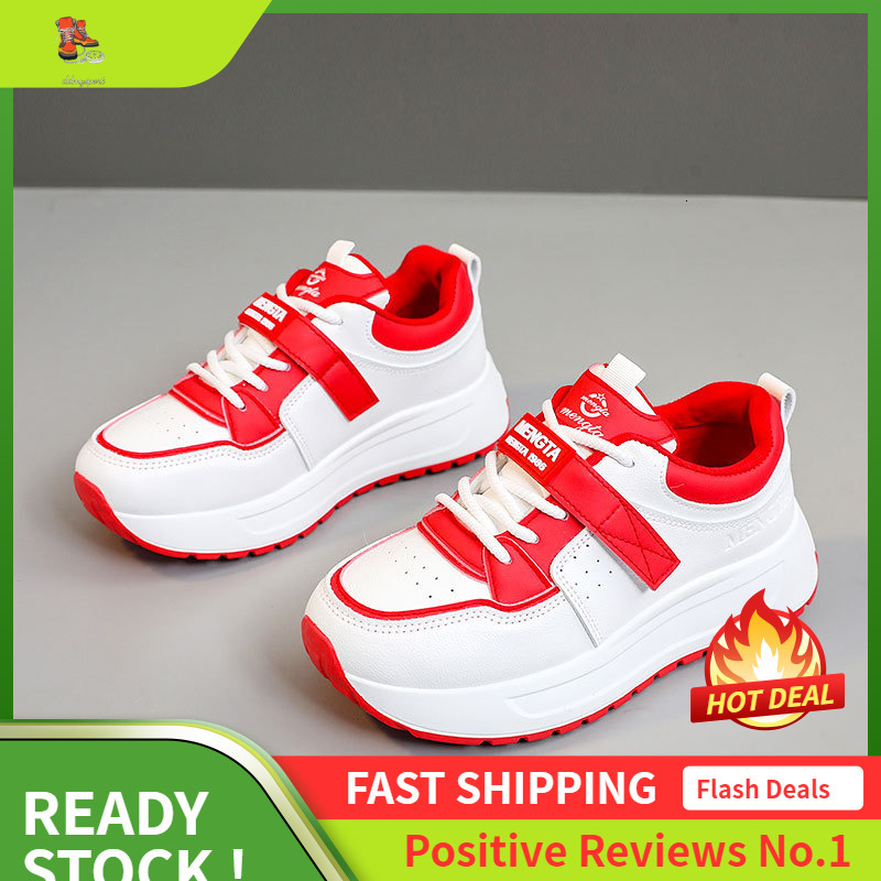 Ddmysports S New Breathable White Summer And Autumn Casual Thick Soled Board Shoes College Height Increasing Korean Fashion Version Wear Resistant OUT