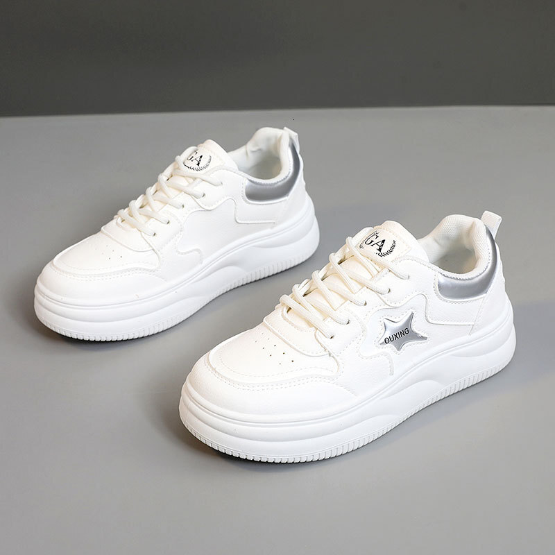 Ddmysports S New White Spring And Summer Breathable Women S Thick Soled Eight Increasing Casual Board Shoes Sports Wear Resistant Trendy OUTDOOR