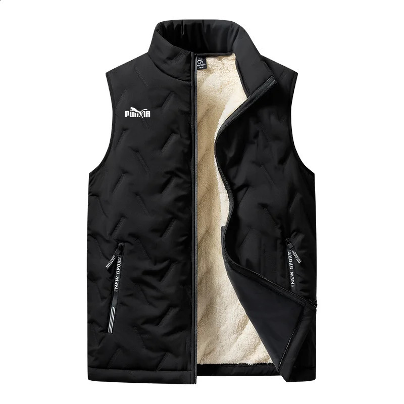 Mens vest windproof mens jacket sleeveless winter casual down w240827