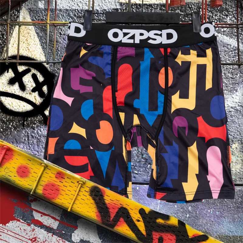 Men's Shorts OZPSD Sexy Men Underwear Boxers Cueca Male Panty Lingerie Men Underpants Boxershorts Plus Size Breathable Print Man Boxer Briefs Y25