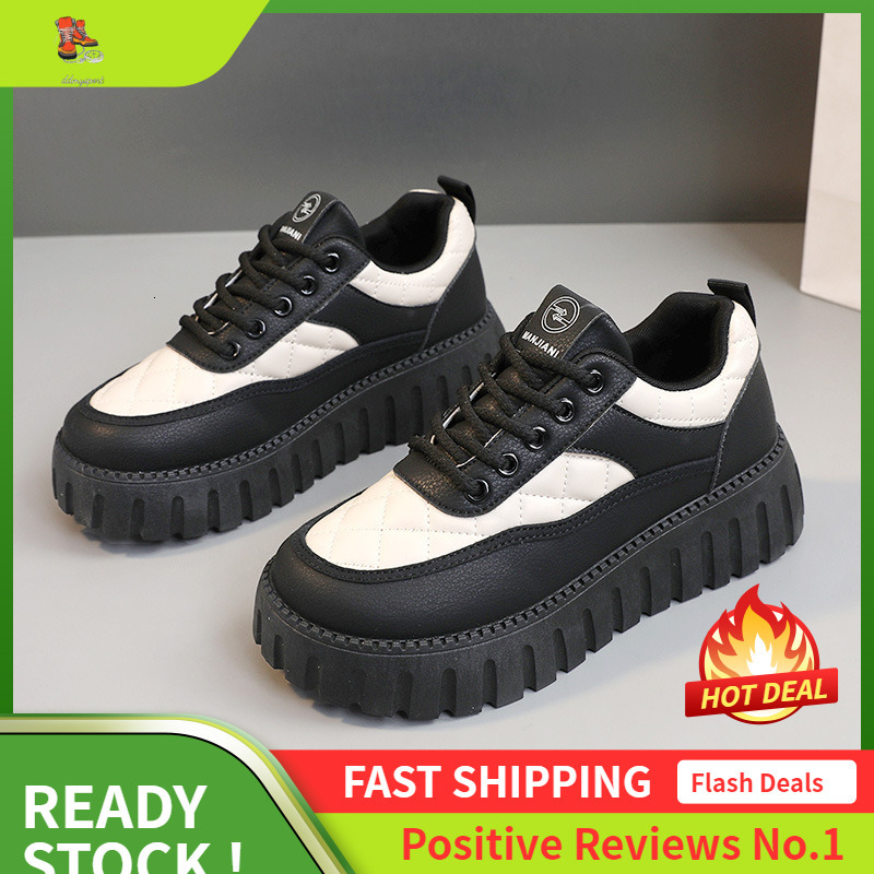 Ddmysports XQ New Spring Summer Thick Sole Elevated Women S Sports Board Shoes Versatile For Students Leisure Street Shooting Matsuke Soles OUTDOOR
