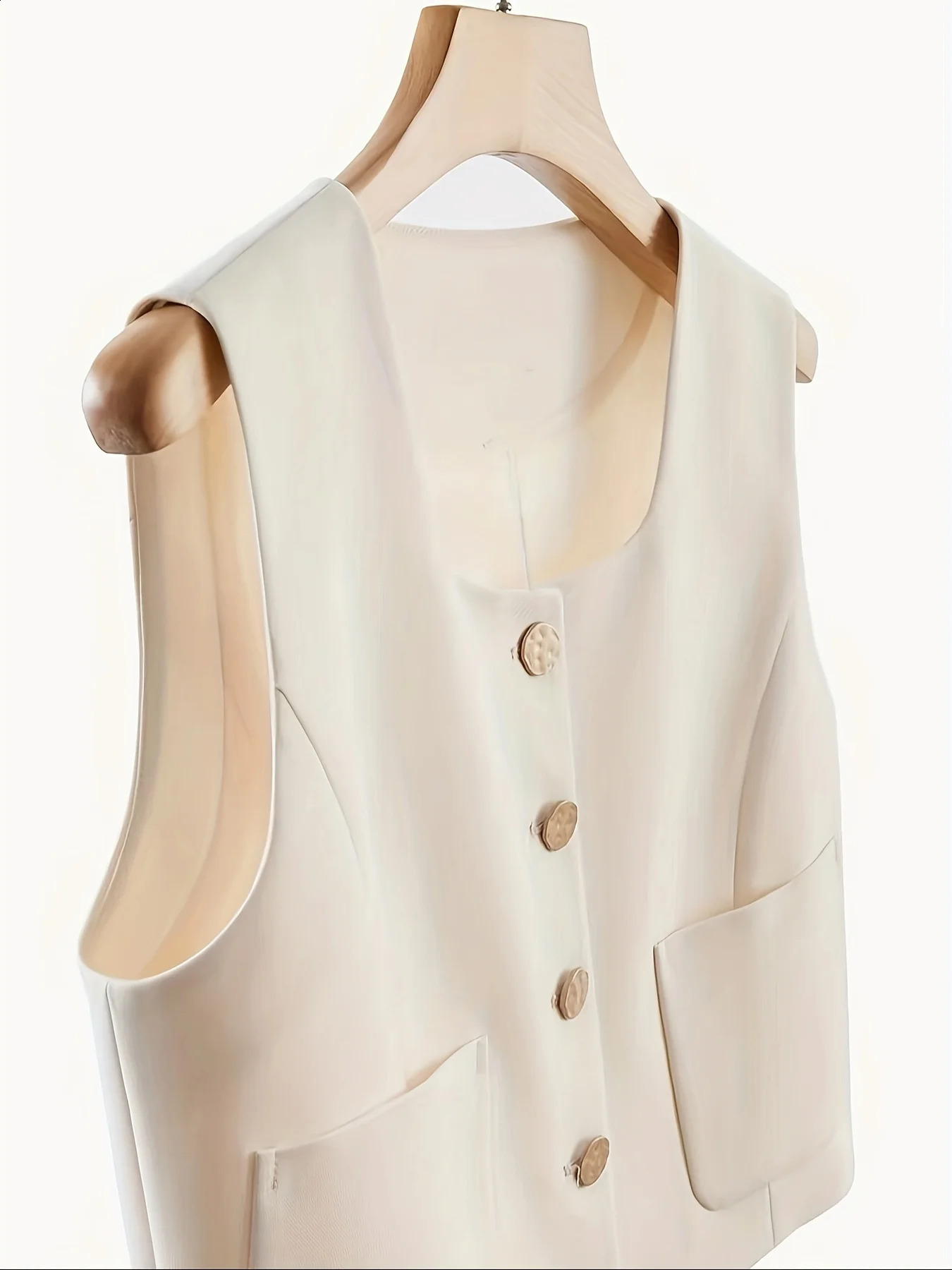 Retro Spring and Summer Set Waist Coat Elegant Womens Short sleeved Small Coat Simvest 240828