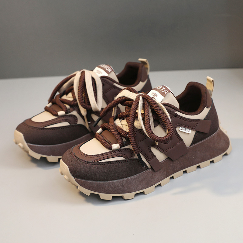 Ddmysports G New Small Fragrant Wind Women S Spring And Autumn Letters Breathable Comfortable Elevated Thick Sole Sports Shoes Casual OUTDOOR