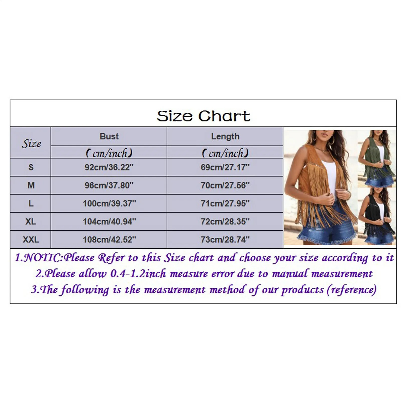 Edge vest womens leather suede vest Tassel retro western country denim vest cardigan womens vest 240828