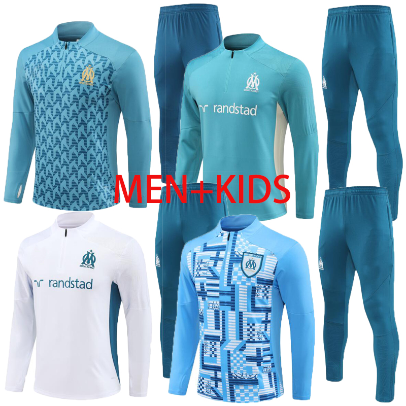 24 25 kids men soccer tracksuits MILIK PAYET survetement 2024 fottball Training suit veste maillot de foot tracksuit football jogging 10/2XL