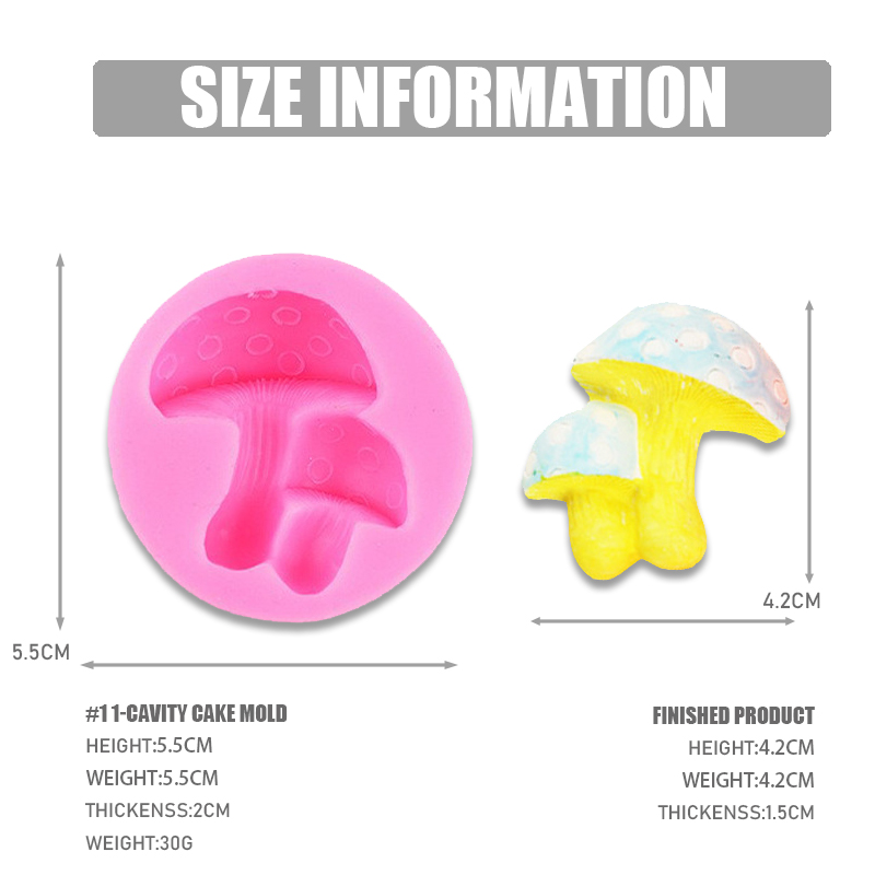 Mushroom Cake Mold Flexible Non-Stick Silicone Cake Pan - Easy Release Baking Tray for Homemade Cakes & Desserts