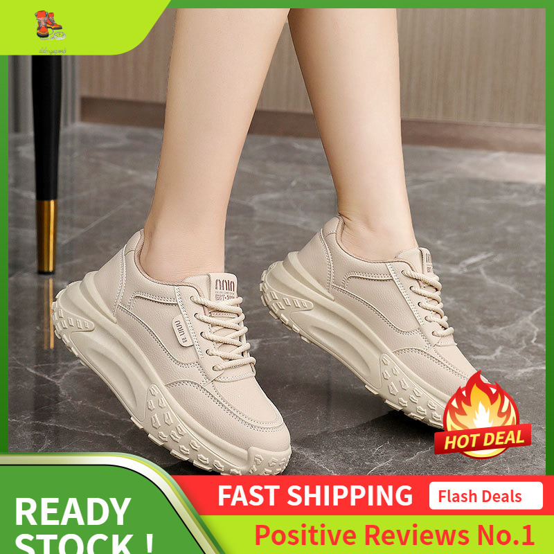 Ddmysports KT New Minimalist Women S Autumn Korean Version Sports Breathable And Height Increasing Thick Soled Board Casual Student Shoes OUTDOOR