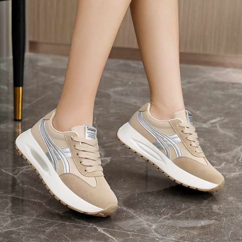 Ddmysports KT New Spring Summer Breathable Shoes Casual Height Increasing Thick Sole Splicing Trend Korean Version Sports Board OUTDOOR