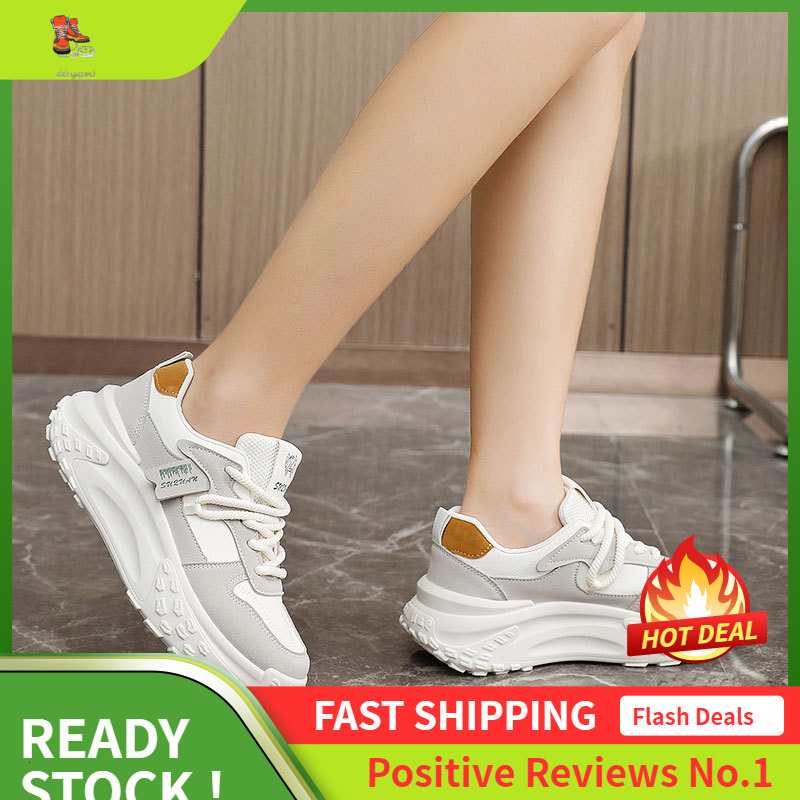 Ddmysports K New Minimalist Women S Summer Korean Version Breathable Thick Sole Height Increasing Sports And Leisure Board Shoes For Students OUTDOOR