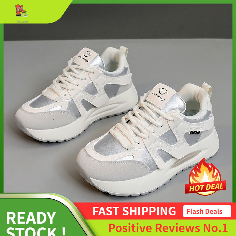 Ddmysports Q New Minimalist Women S Summer Thick Soled Korean Version Breathable And Height Increasing Casual Sports Board Shoes For Students OUTDOOR