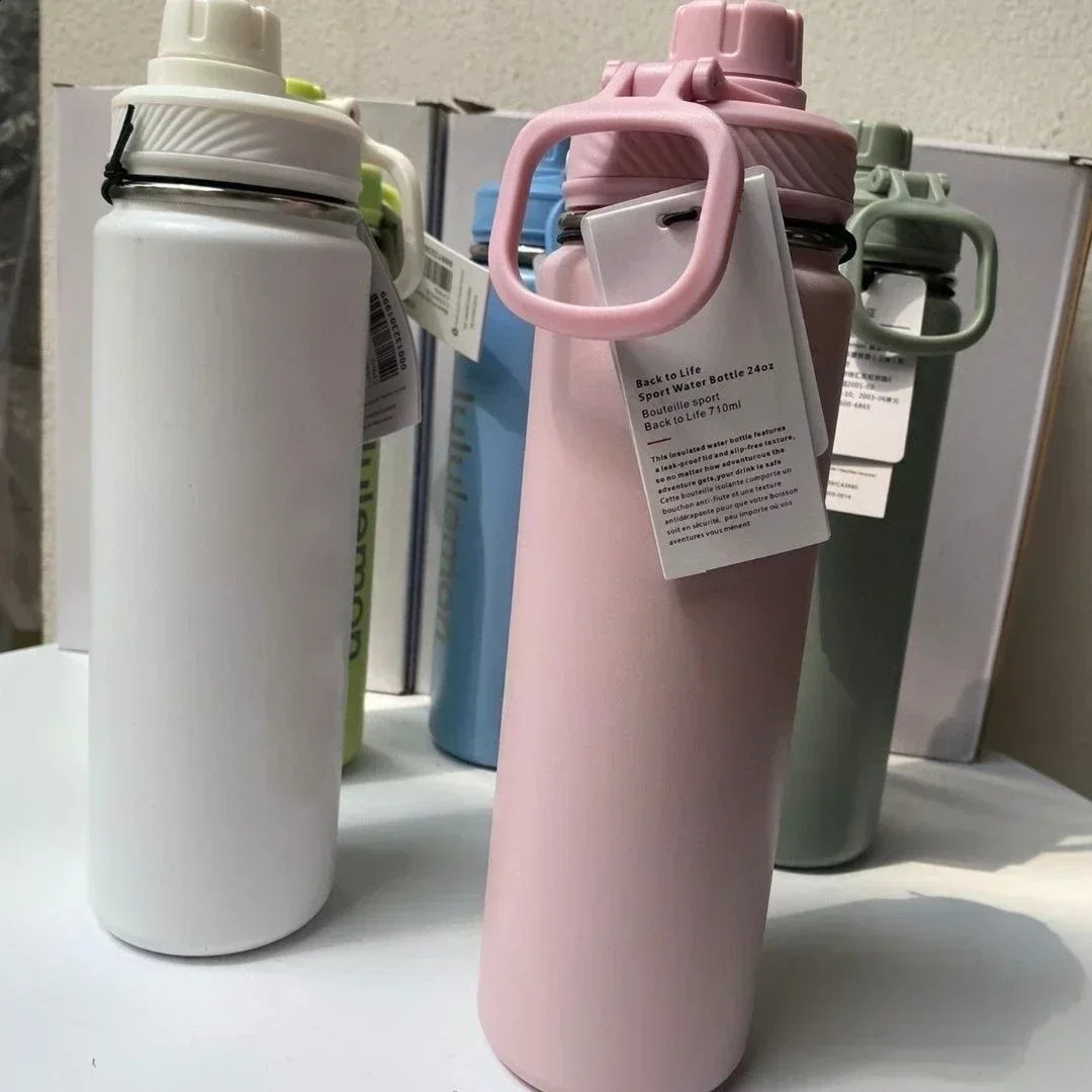 Return to Life Sports Water Bottle 710ml Stainless Steel Pure Vacuum Portable Leak proof Insulated 240827