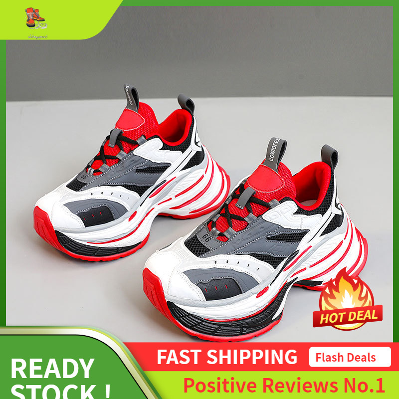 Ddmysports BR New Summer And Autumn Dad Women S Korean Version Trendy Mesh Raised Thick Soled Shoes Breathable OUTDOOR